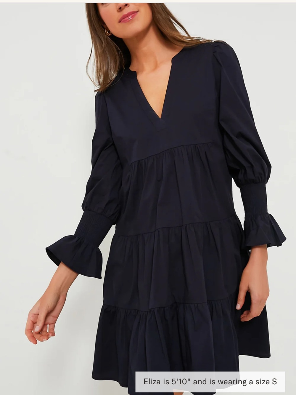 Pomander Place Navy Cotton Poplin Kenzo Dress